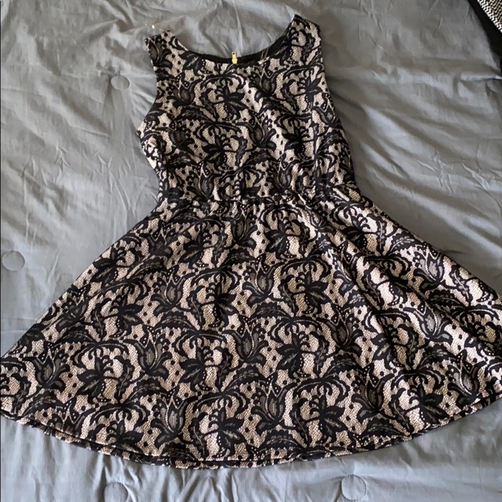 Black lace dress